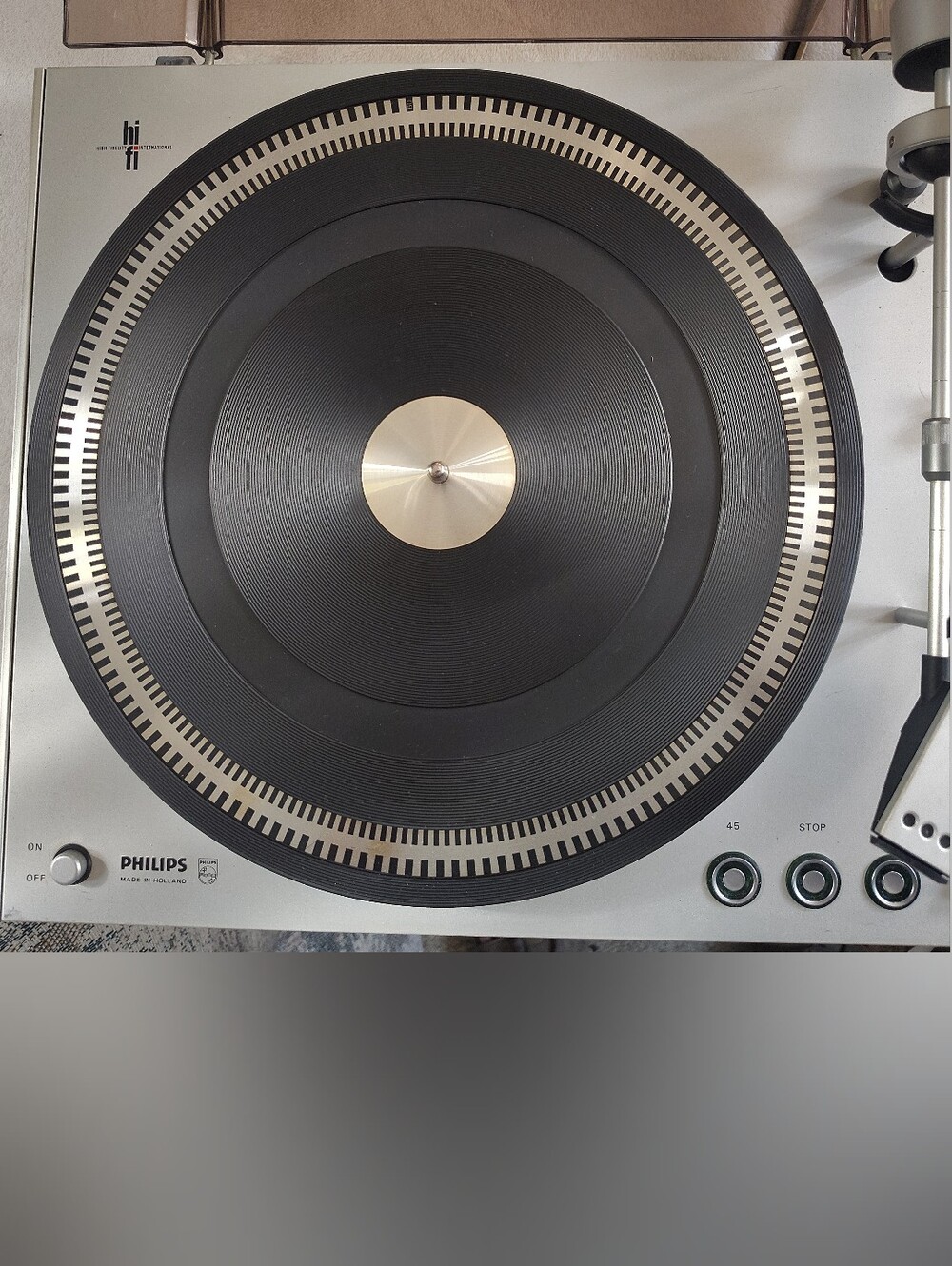 Philips 212 Electronic Turntable w/ Dustcover Tested